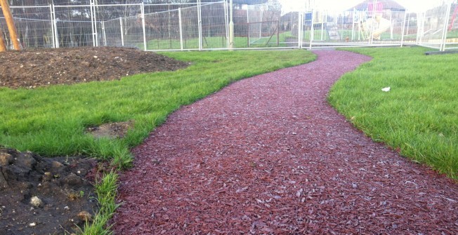 Rubber Mulch Pathways in Gloucestershire